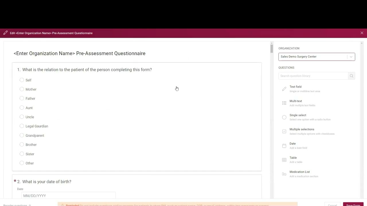 Effortless Pre-Assessment Form Creation with the HST