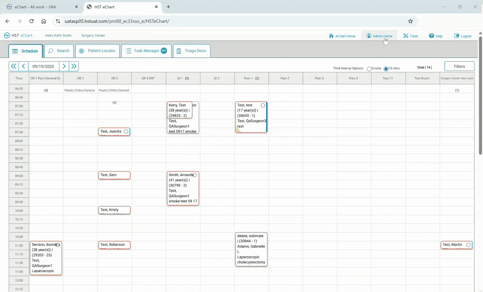 Electronic Charting - Patient Locator Improvements